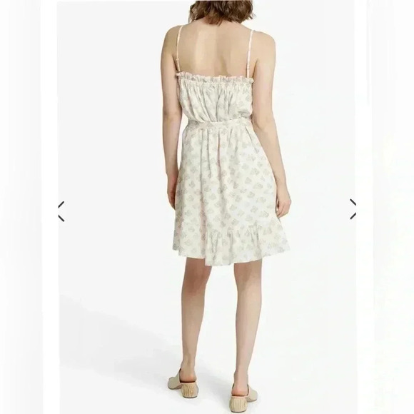 LAUDE the Label Airy Mini Dress - Ivory Block Print NEW WITH TAG Size L - Picture 3 of 6